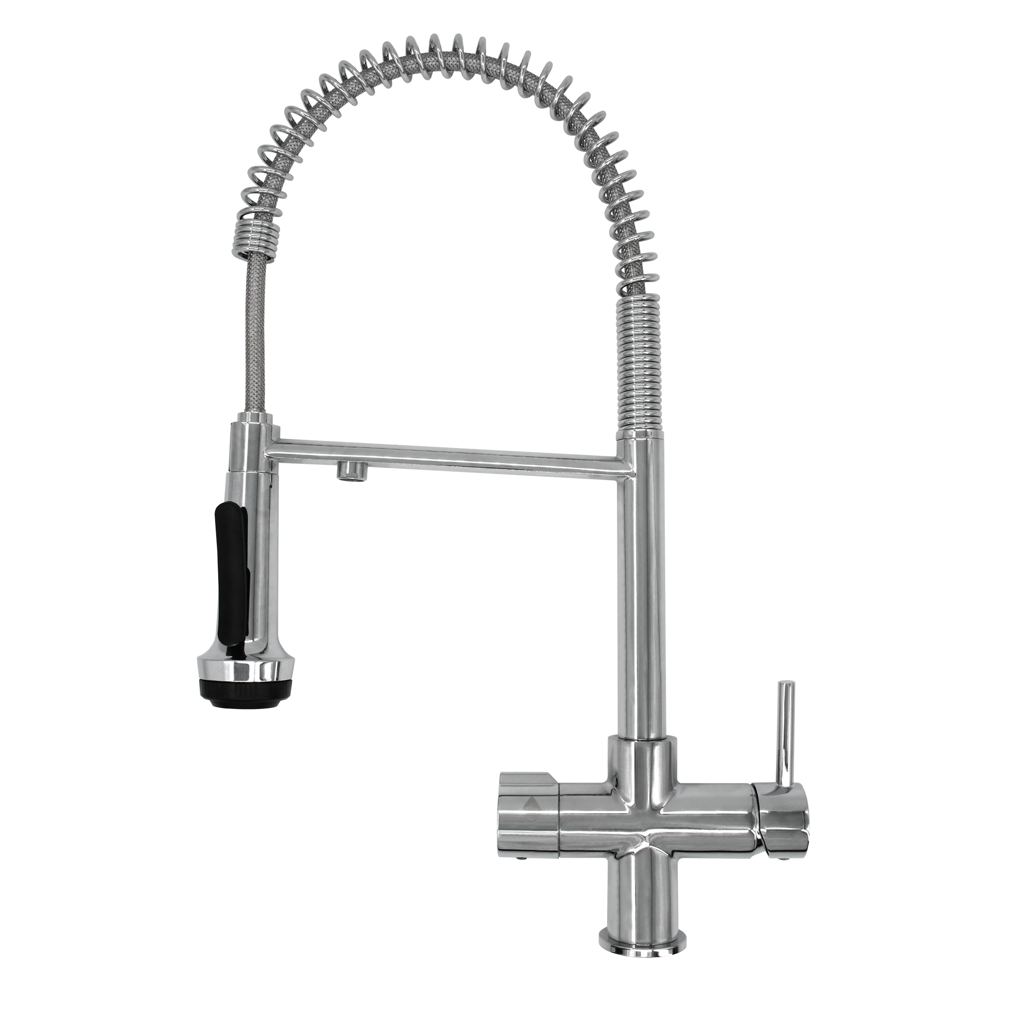 Изображение товара Смеситель для кухни Барьер А305Р01 гибкий излив 13.5 см цвет серебристый