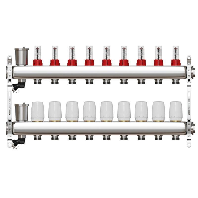 Изображение товара Коллекторная группа с расходомерами VRT 530148 3/4"x1" евроконус