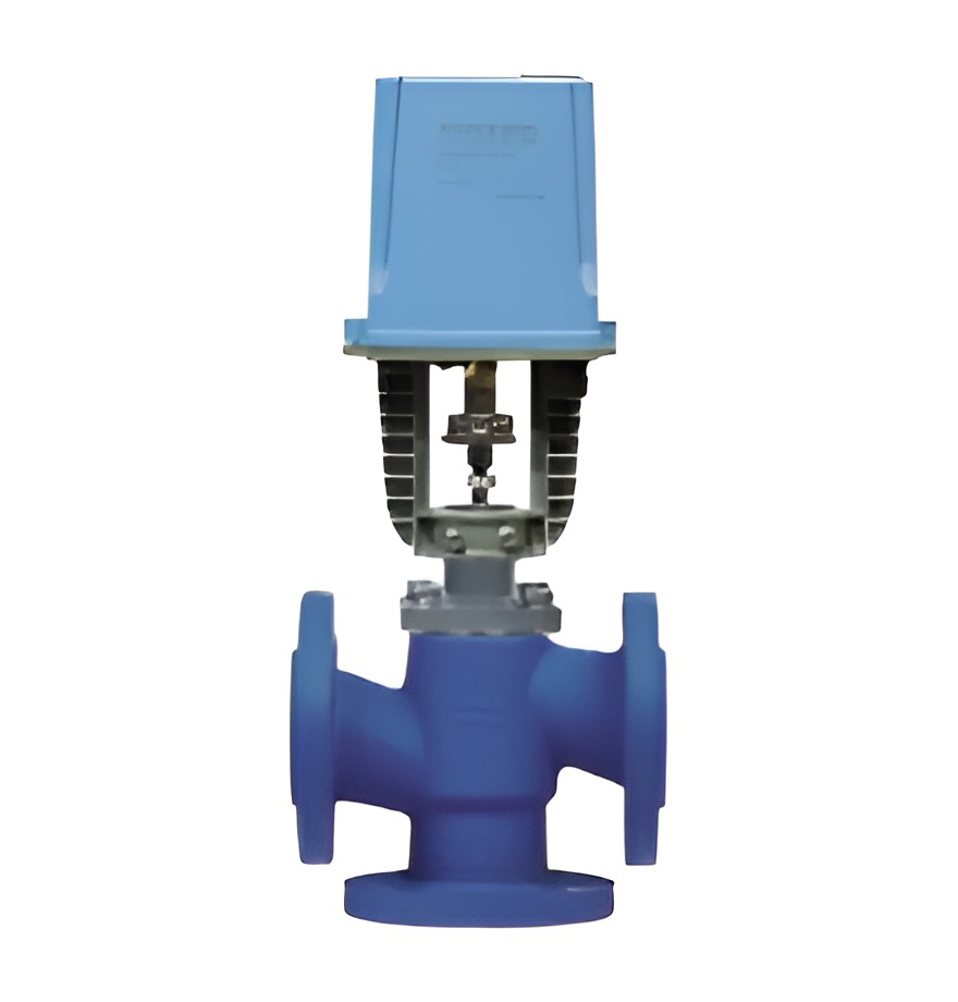 Изображение товара Клапан регулирующий трехходовой DN.ru D900-01420 Ду32 Ру16 с электроприводом DAV