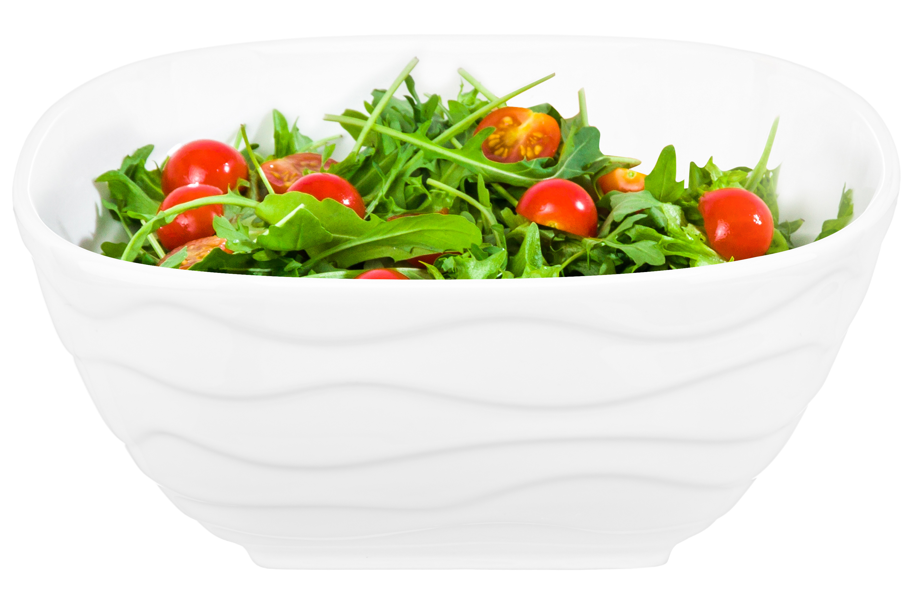 Изображение товара Сервировочное блюдо из фарфора Elan Gallery Айсберг волны 21x21 см белое