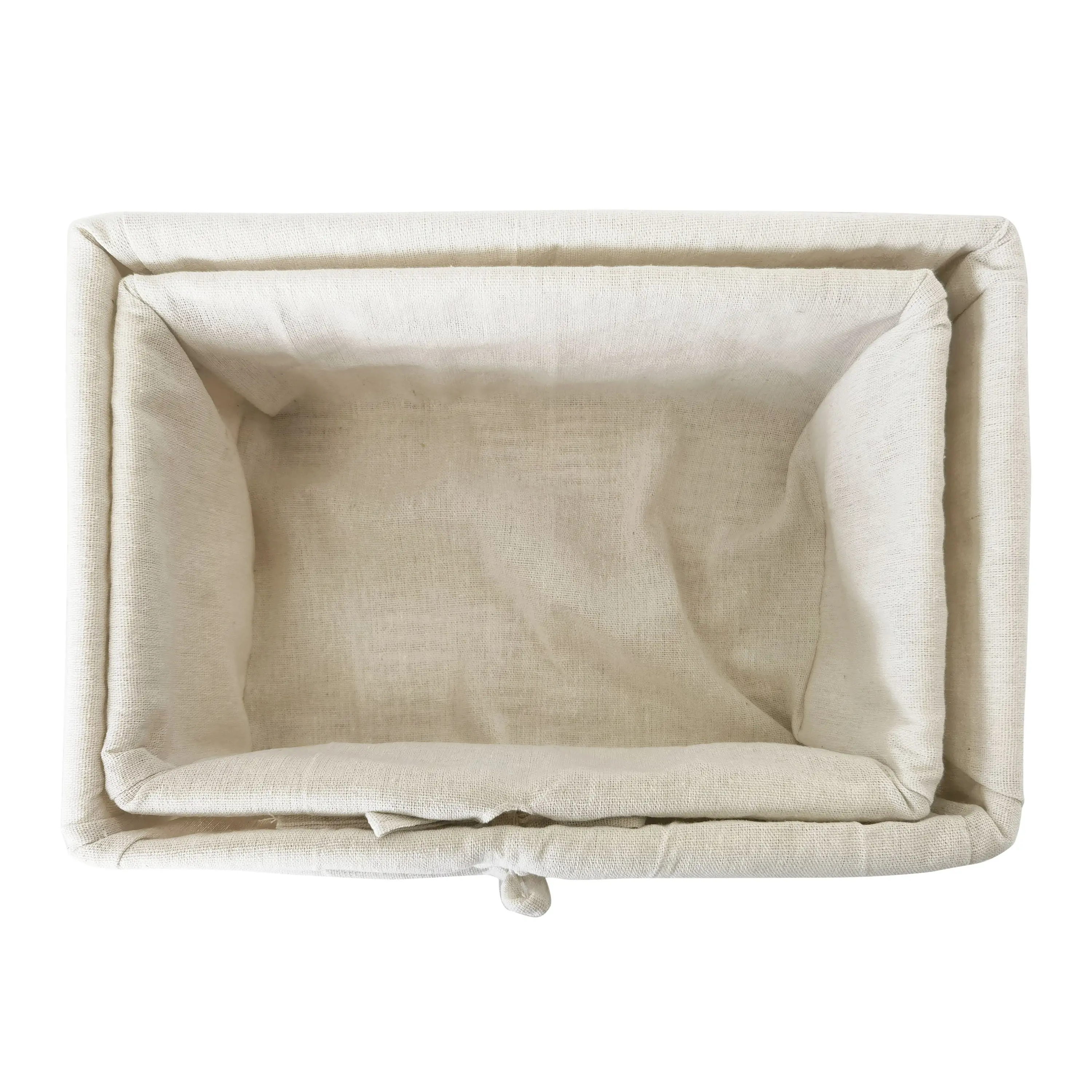 Корзина для хранения 34x24x15 см, 30x20x13 см полиэстер цвет белый 2 шт - 2