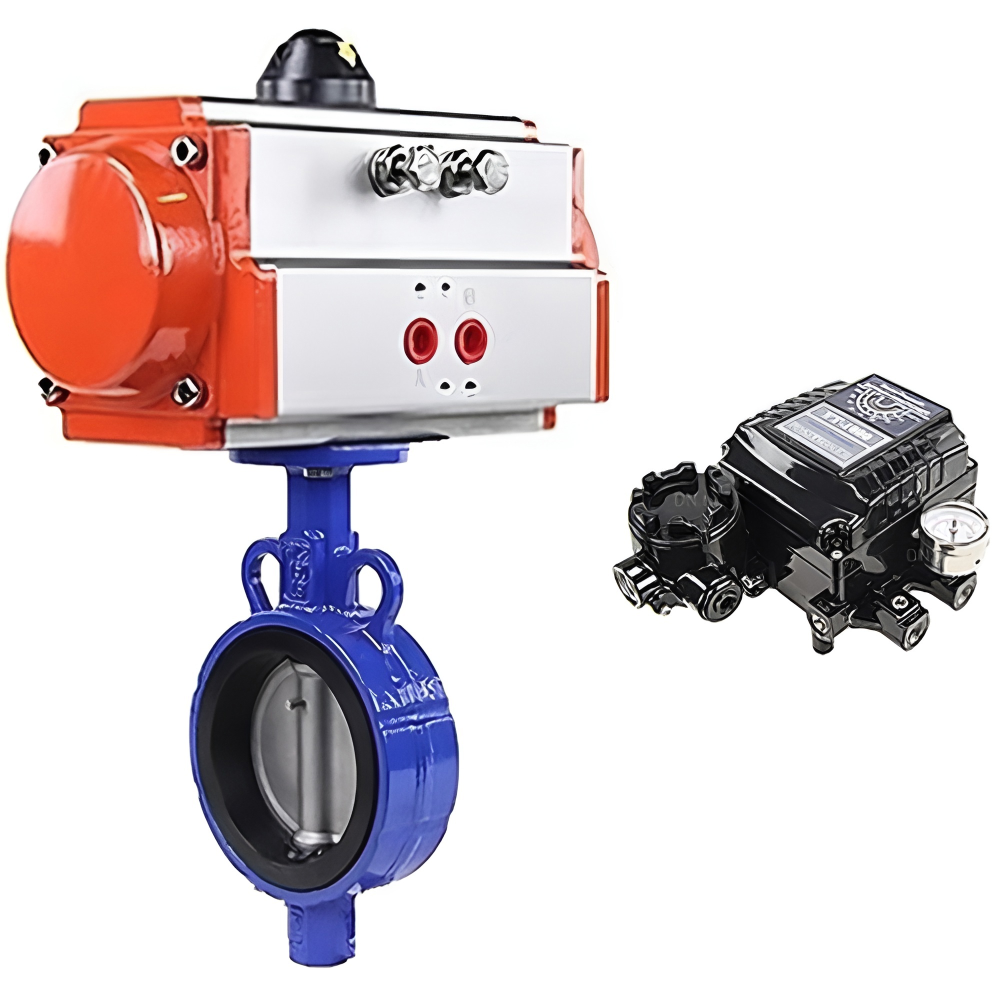 Изображение товара Затвор Dn.ru D050-11252 Ду32 Ру16 фланцевый алюминий