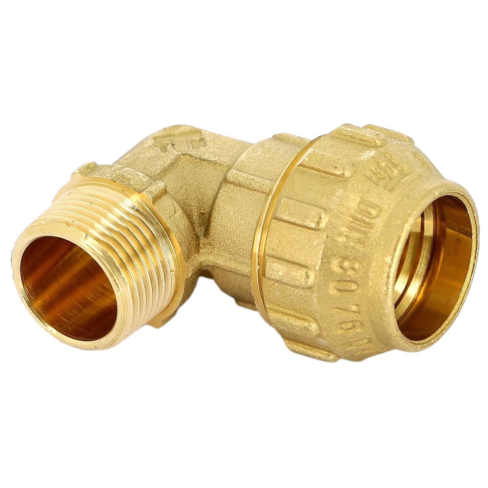 Изображение товара Отвод 90° Tiemme 1 1/2"x50 мм НР латунь