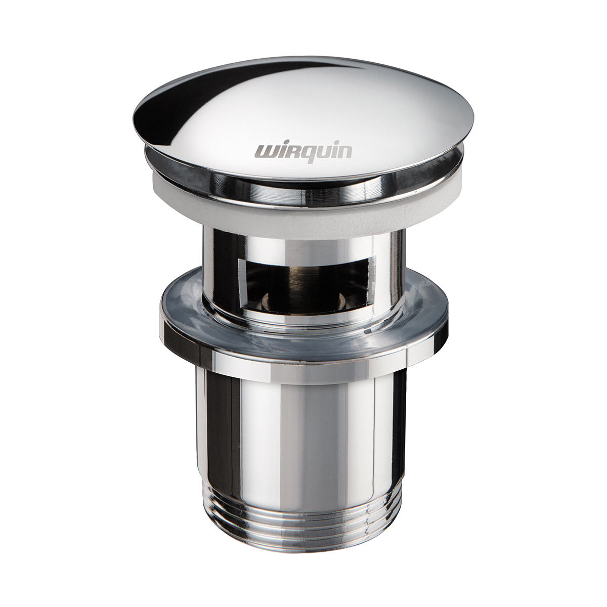 Изображение товара Донный клапан Wirquin 248084 D63 мм клик-клак с переполнением хром