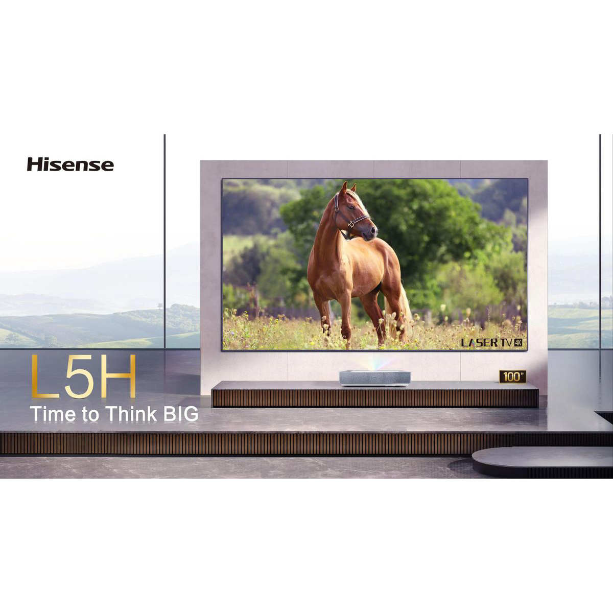 Изображение товара Hisense 100L5H Smart 4K лазерный телевизор 100 дюймов с HDR Bluetooth Wi-Fi
