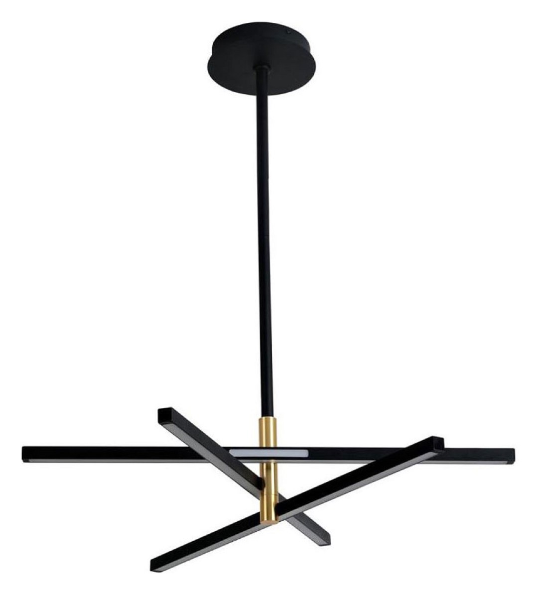 Изображение товара Люстра потолочная светодиодная Lumion 6547/56L современная черная с золотой вставкой