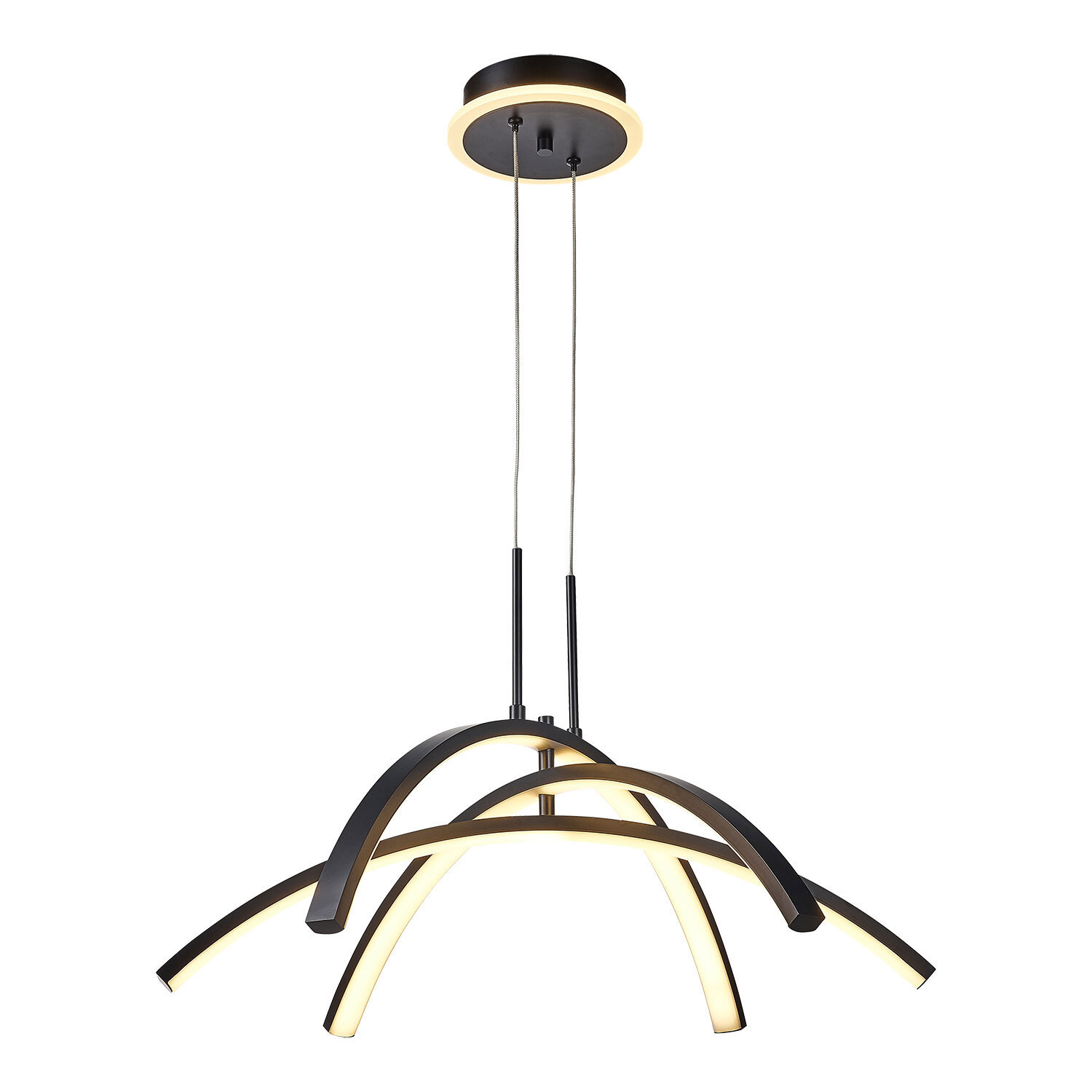 Изображение товара Люстра подвесная Lussole LSP-7195 13 м² LED современный стиль черный белый дизайн