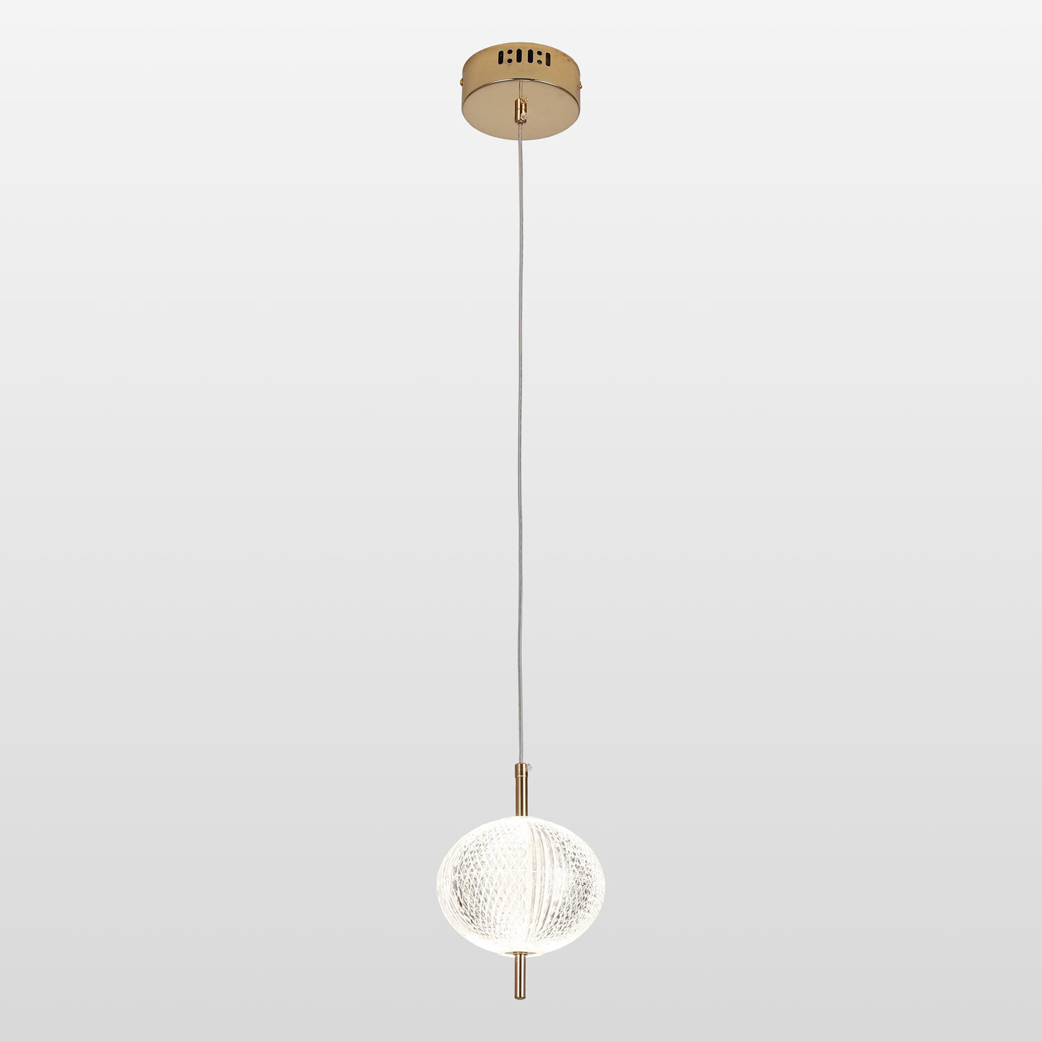 Изображение товара Светильник подвесной светодиодный Lussole Lsp-7141 4.8 м² нейтральный белый свет цвет золото