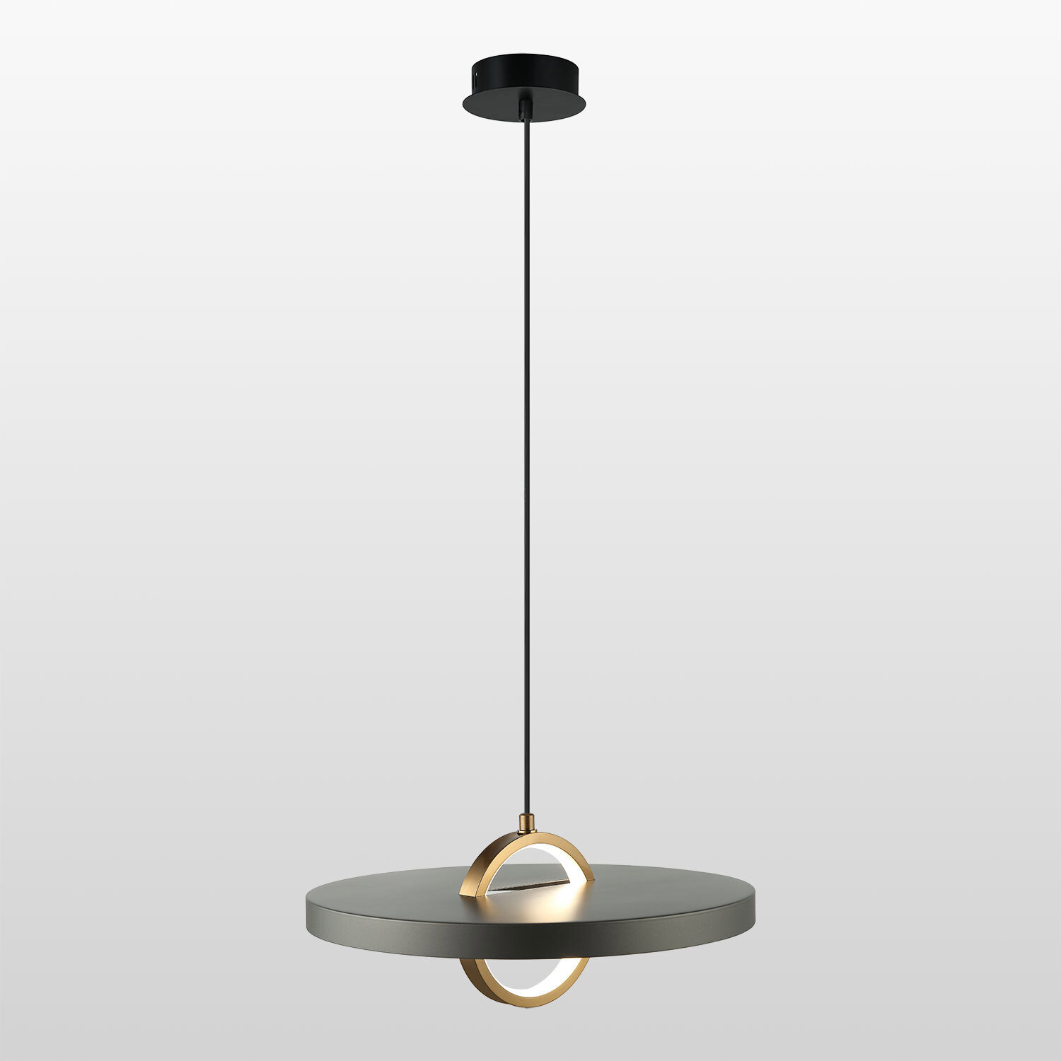 Изображение товара Светильник подвесной светодиодный Lussole Lsp-7198 2.4 м² нейтральный белый свет цвет черный