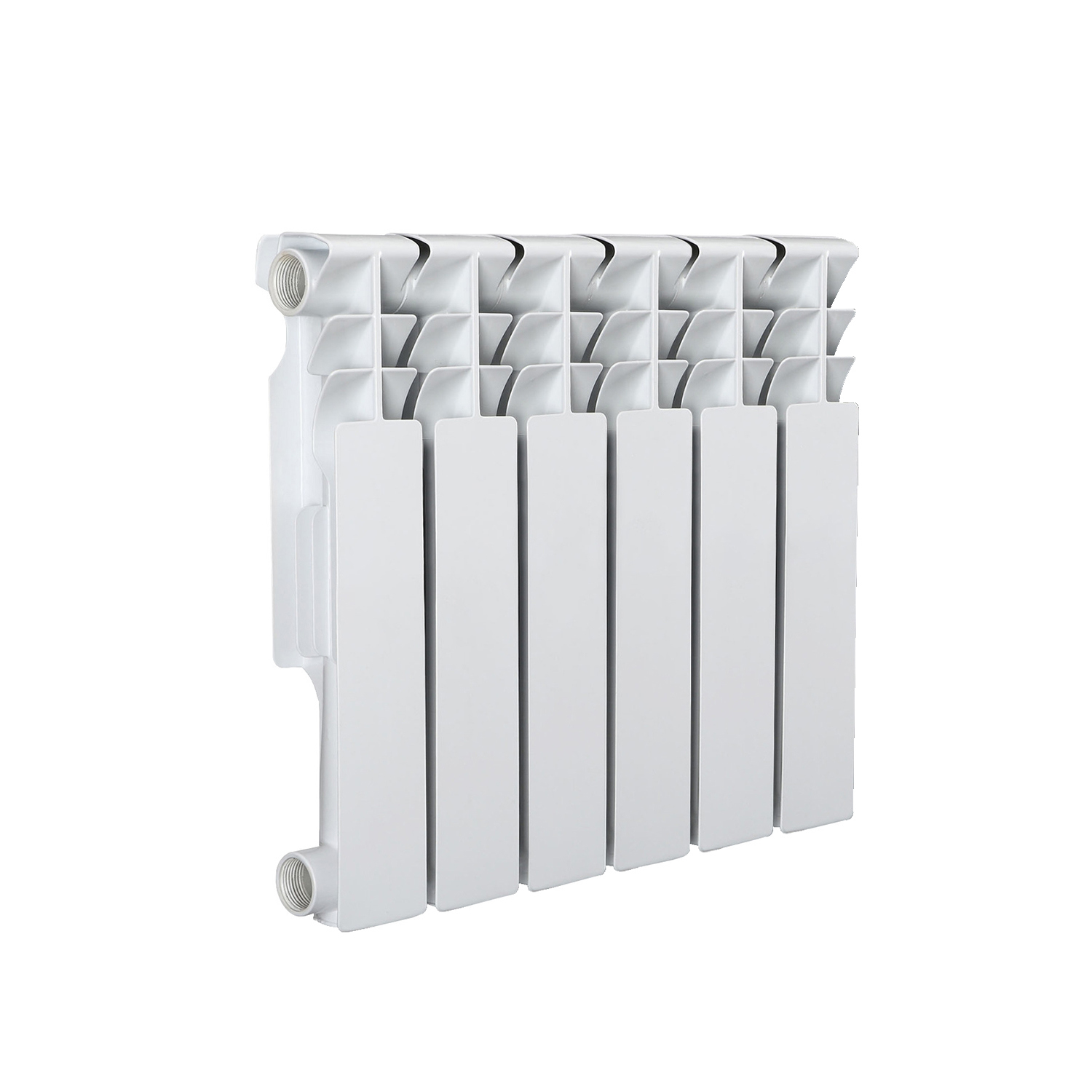Изображение товара Биметаллический радиатор Azario BM350/80 6 секций боковое подключение белый