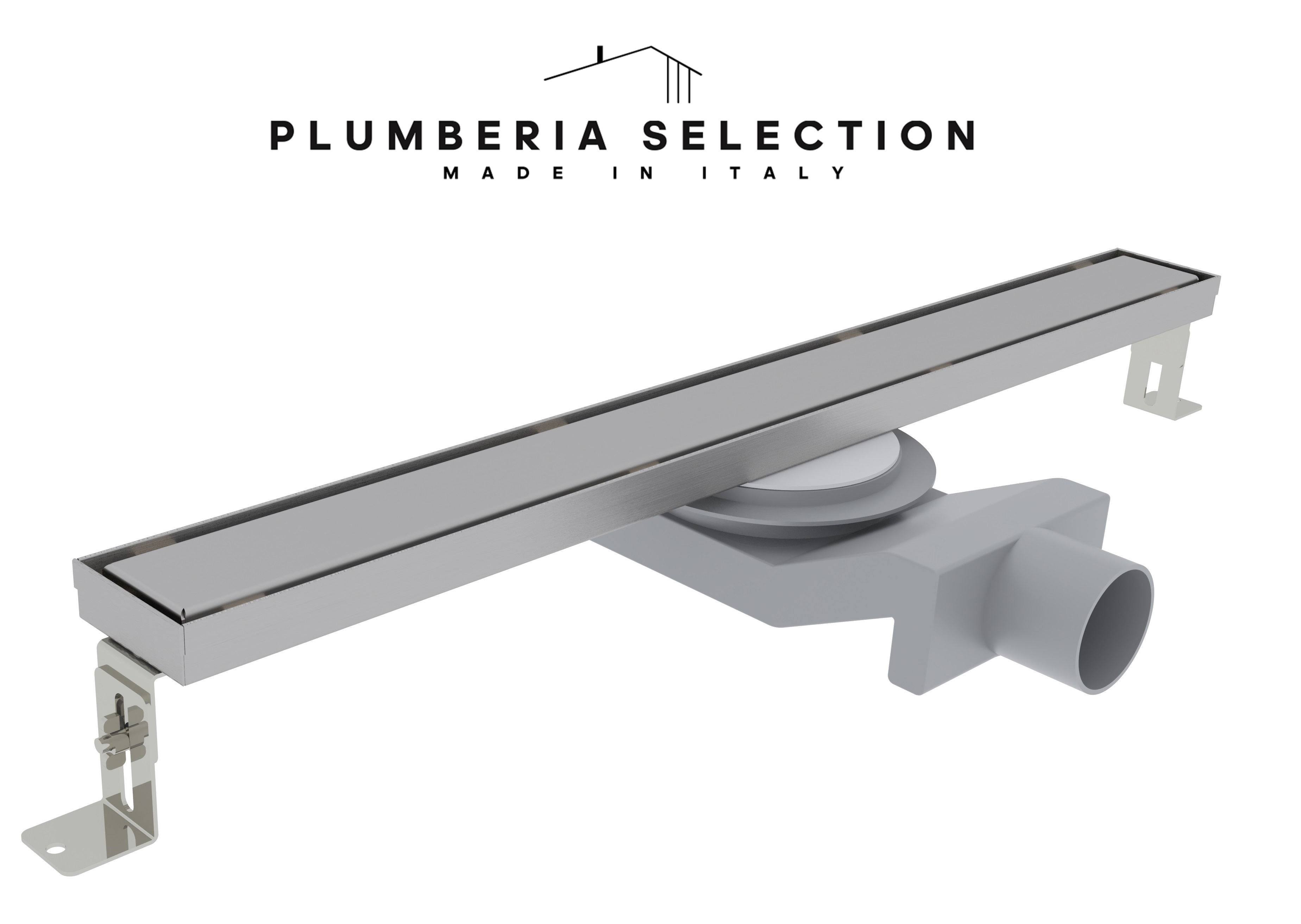 Изображение товара Душевой трап Plumberia Selection PSL80MT 6x80 нержавеющая сталь Италия