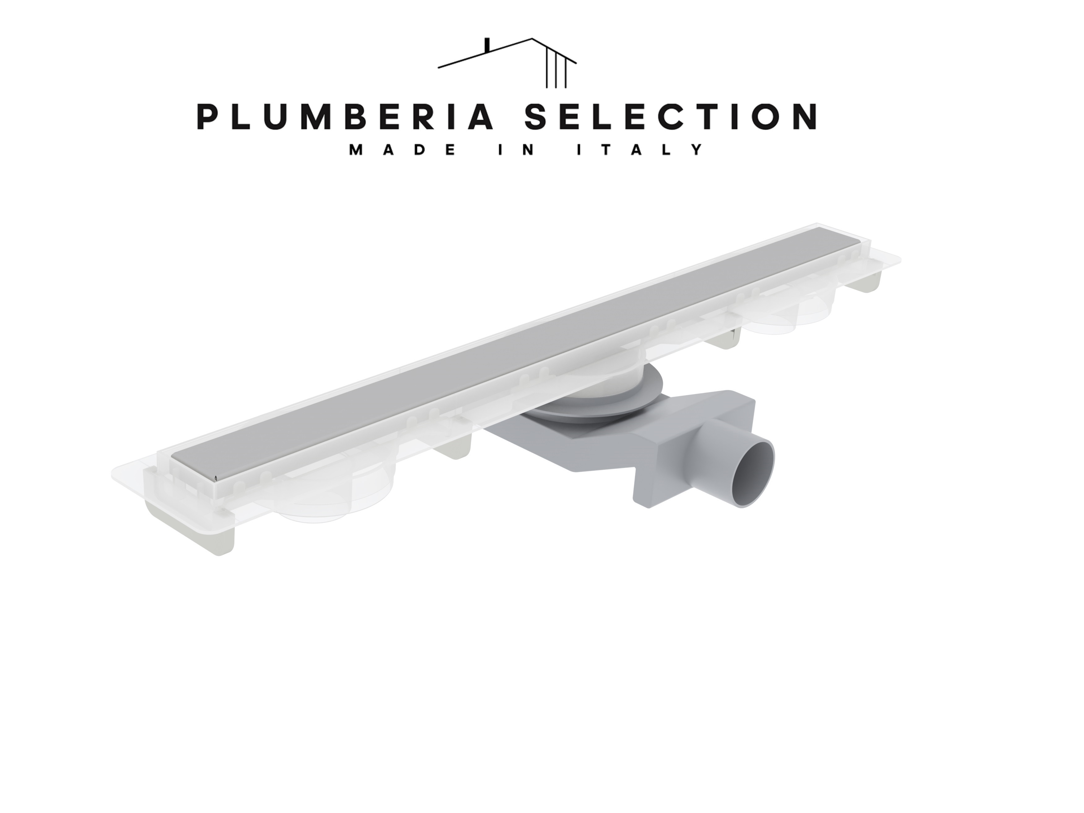 Изображение товара Душевой трап Plumberia Selection PSM50MT 50 мм нержавеющая сталь комбинированный затвор
