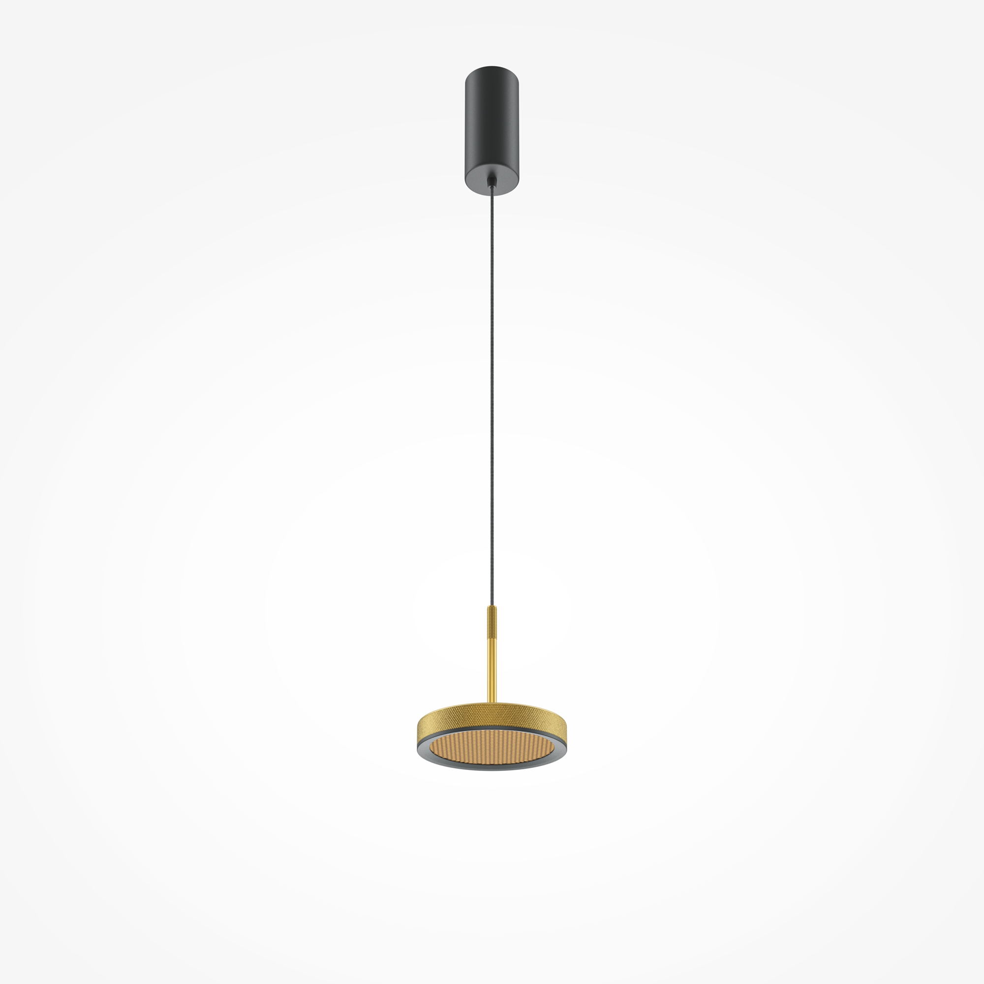 Изображение товара Светильник подвесной светодиодный Maytoni El Mod041pl-l15g3k 6 м² теплый белый (желтый) свет цвет золото