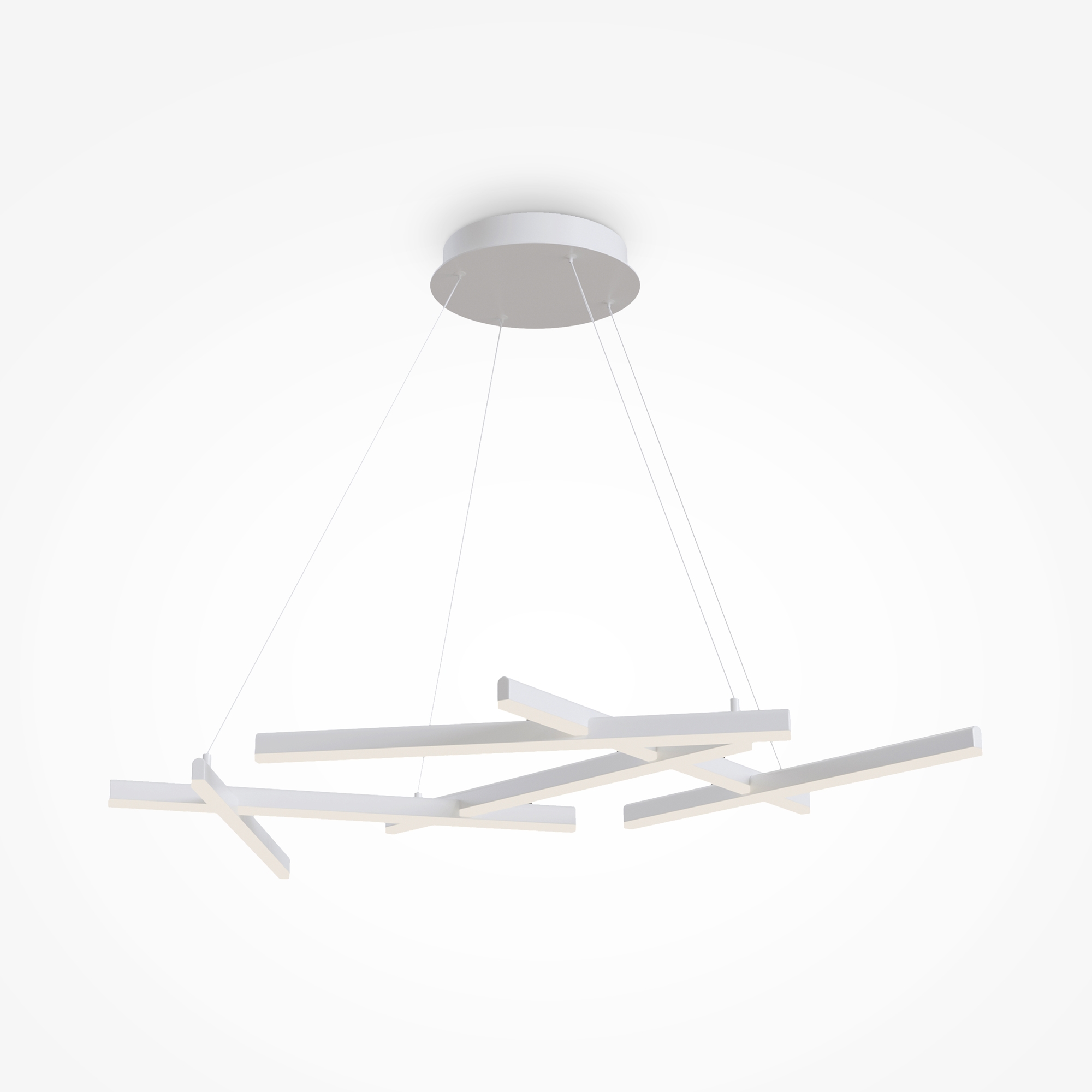 Изображение товара Светильник подвесной светодиодный Maytoni Line Mod016pl-l80wk 36 м² регулируемый белый свет цвет белый