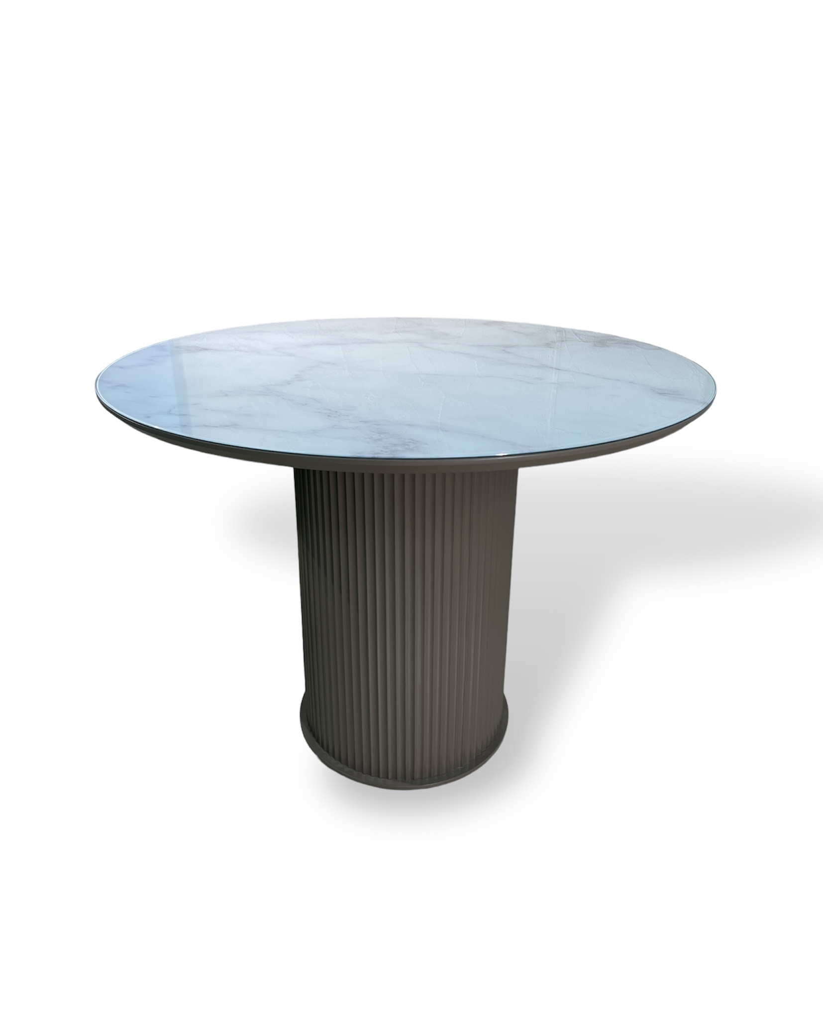 Изображение товара Стол круглый Пирамида 26 Стол grace 120x120 см МДФ цвет белый мрамор