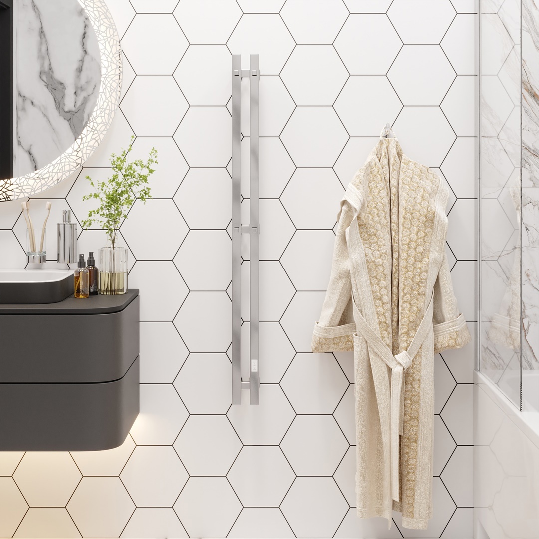 Изображение товара Электрический полотенцесушитель Маргроид Хелми INARO 120x90 см, 100 Вт, хром