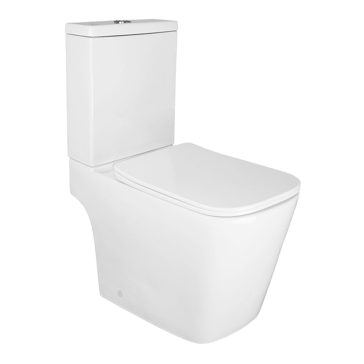 Изображение товара Унитаз-компакт Azario AZ-1015 безободковый горизонтальный слив белый