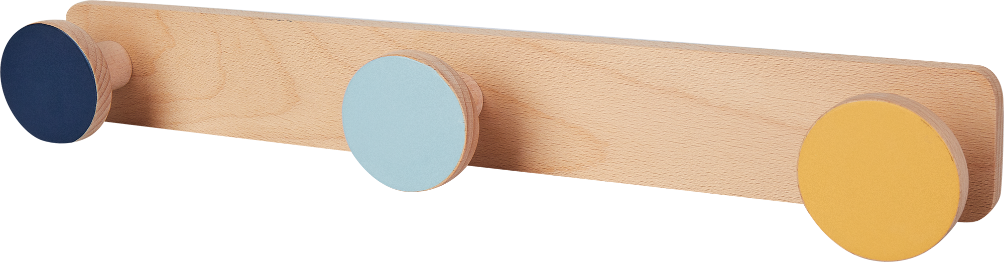 Вешалка настенная Koloro 3 крючка 6x45 см цвет натуральный