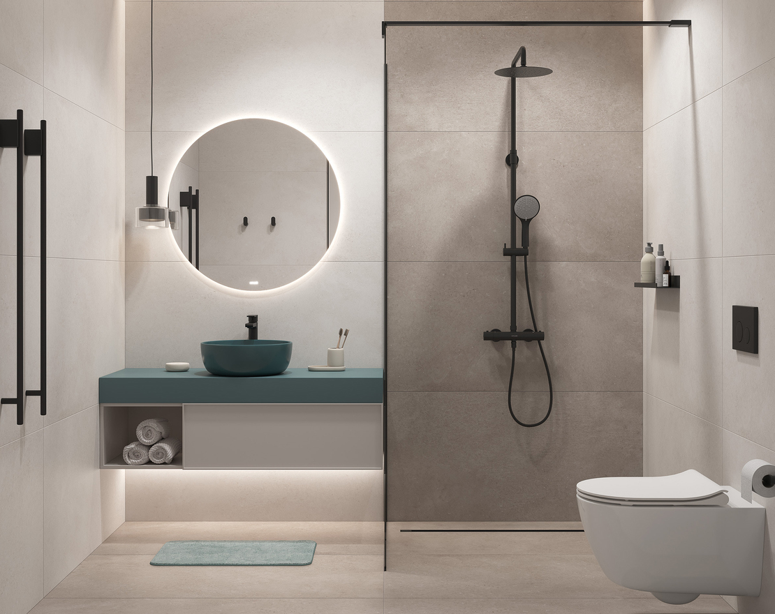 Изображение товара Керамогранит Cersanit Soft concrete A17122 60x120см цвет серый/серебристый