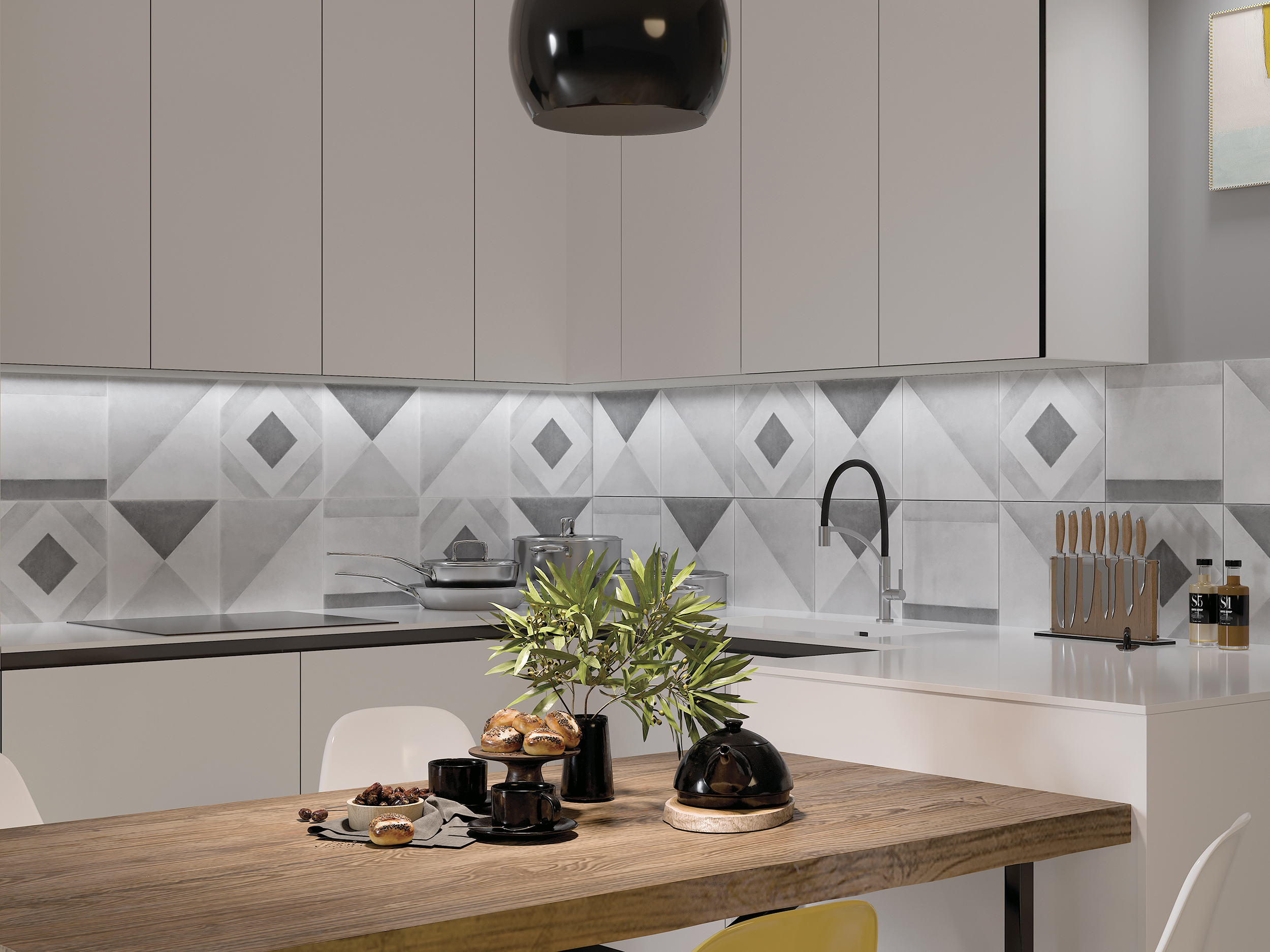 Изображение товара Керамогранит Cersanit Motley MO4A094 29.8x29.8см разноцветный для пола и стен