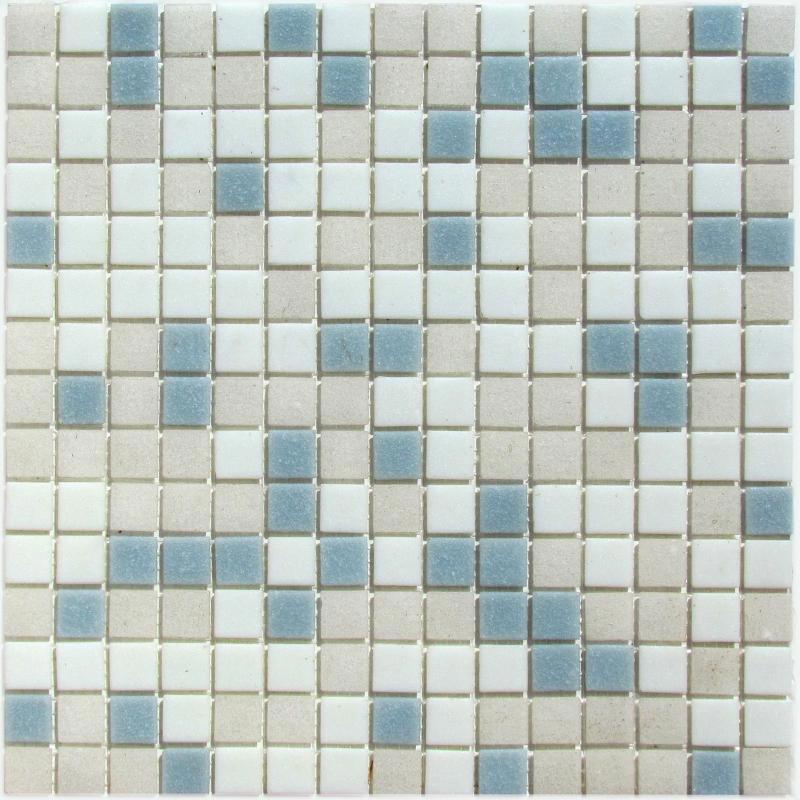 Изображение товара Декоративная стеклянная мозаика GRANITO Aqua 400 серый 32.7x32.7см для стен и пола