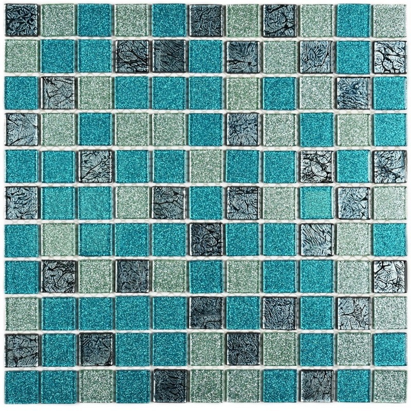 Изображение товара Стеклянная мозаика Granito Breezeekb 30x30 см синий