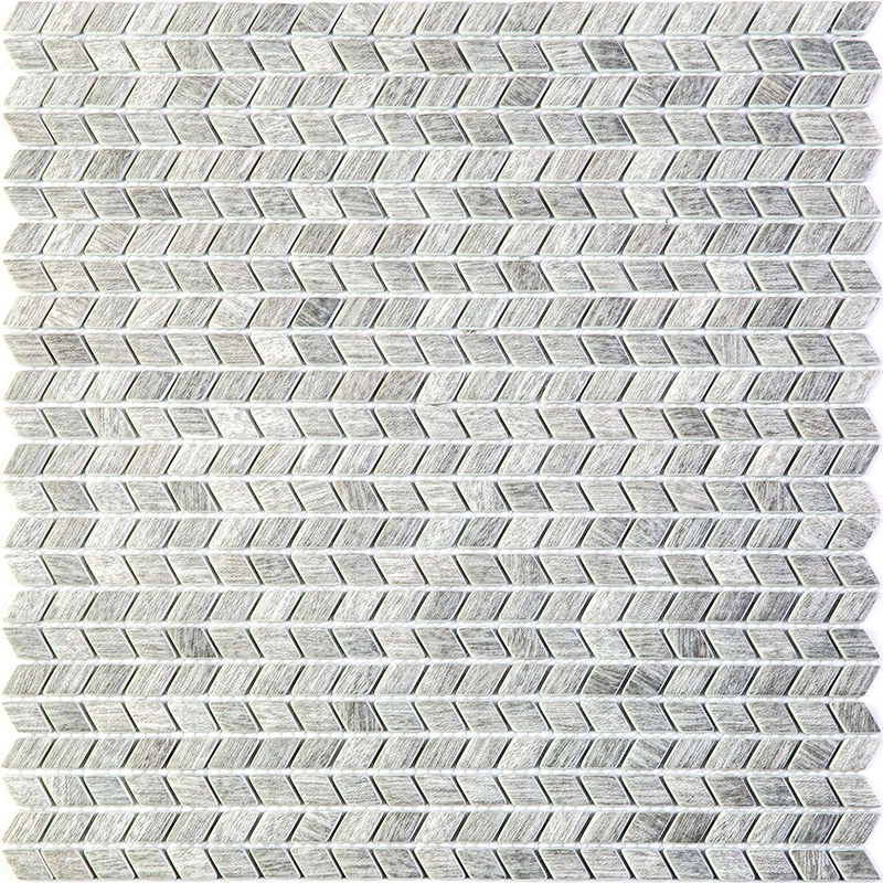 Изображение товара Декоративная стеклянная мозаика Granito Textillekb 30.5x30.6см серая, для интерьера и наружной отде