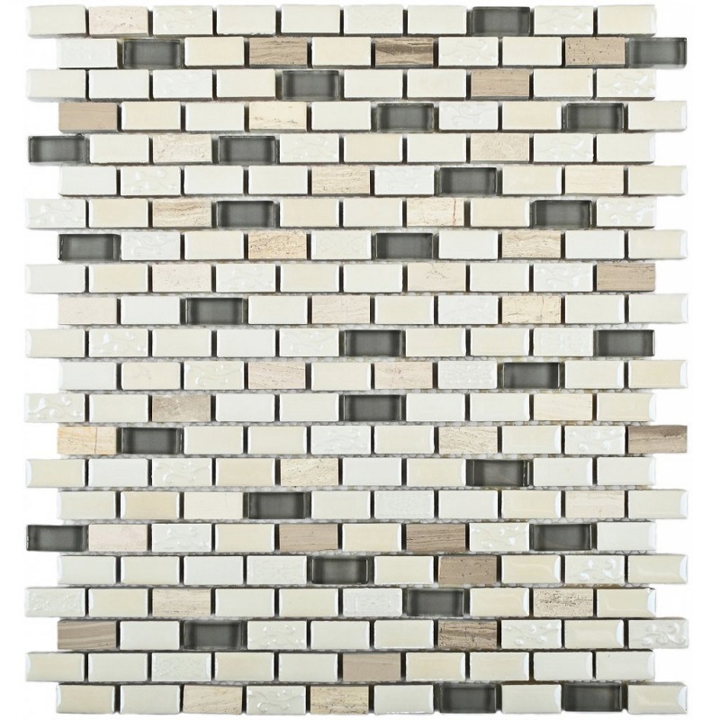 Изображение товара Декоративная стеклянная мозаика Granito Ideal 26.9x30.6 см бежевый для внутренней и внешней отделки