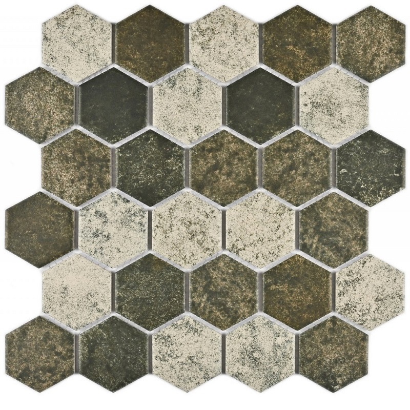 Изображение товара Декоративная мозаика Granito Olmeto Brownekb 27.1x28.2см коричневая для стен и пола