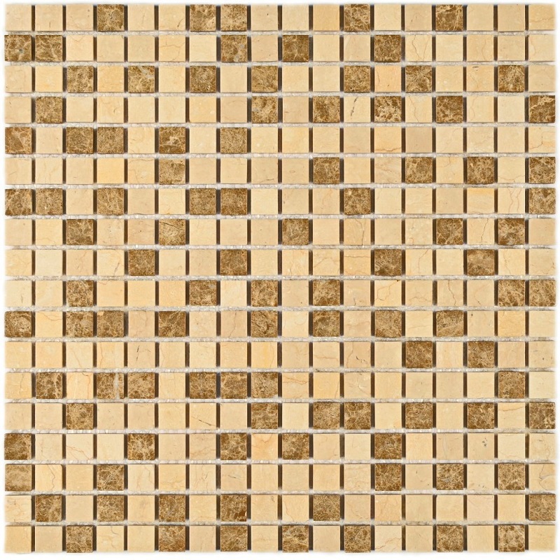 Изображение товара Декоративная мозаика Granito 00-00002786 Sevilla-15 slim (Matt)ekb 30.5x30.5см цвет Бежевый