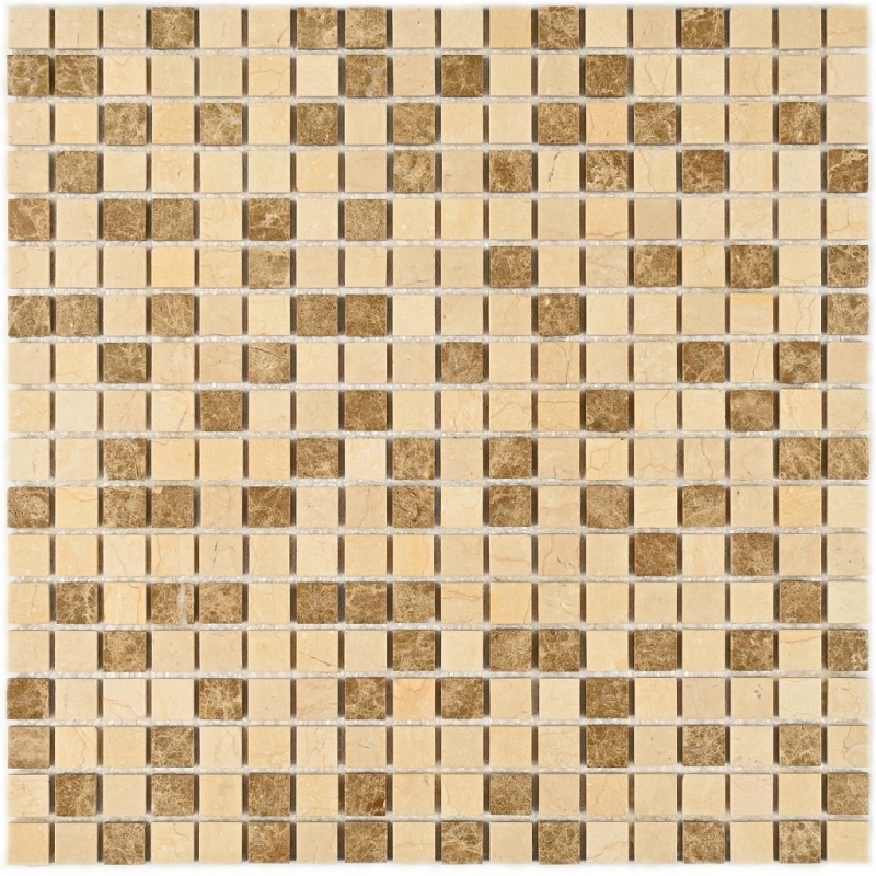Изображение товара Каменная мозаика Granito Sevilla-15 slim 30.5x30.5 см коричневая
