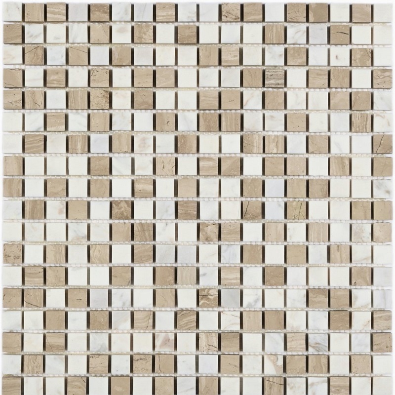Изображение товара Декоративная каменная мозаика Granito Melange-15ekb 30.5x30.5см бежевый для стен и пола