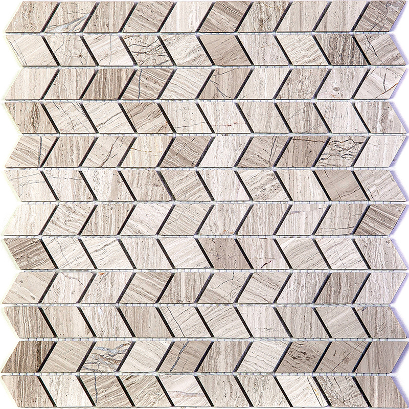 Изображение товара Декоративная каменная мозаика Granito Tibet 4ekb 27.5x28.7см серый серебристый