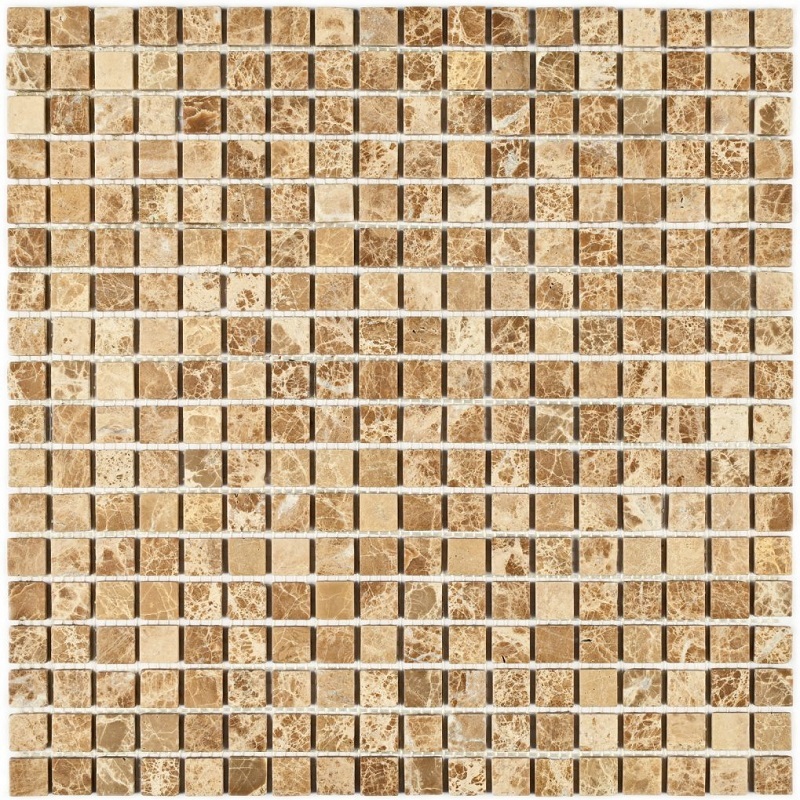 Изображение товара Каменная мозаика Granito Madrid-15 slim (Matt) коричневая 30.5x30.5 см