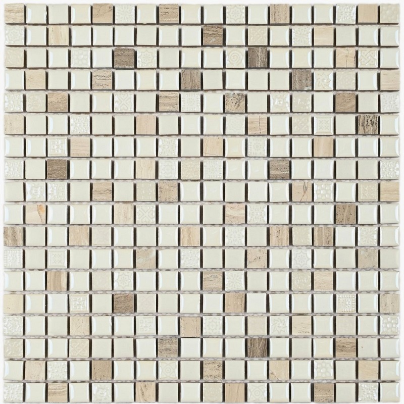 Изображение товара Декоративная керамическая мозаика Granito Icelandekb 30x30 см бежевый