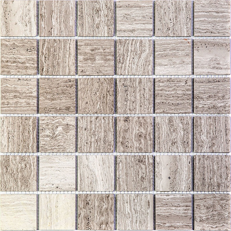 Изображение товара Декоративная каменная мозаика Granito Ottawaekb 30.5x30.5 см Серый серебристый