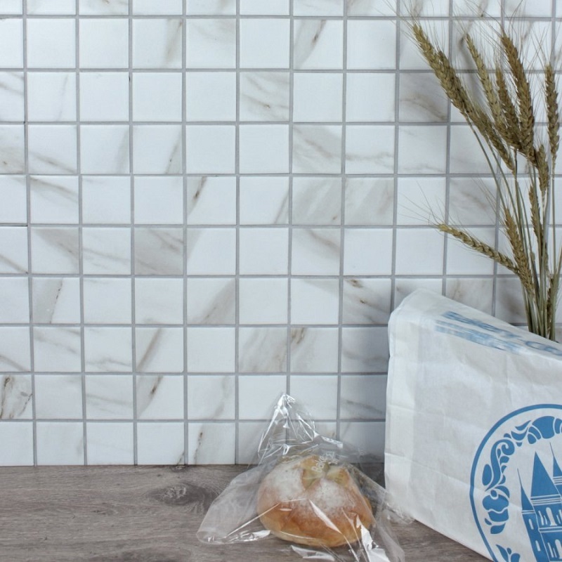 Изображение товара Мозаика Granito Calacatta Gold-48ekb Белый 30.6x30.6 см Изображение товара Мозаика Granito Calacatta Gold-48ekb Белый 30.6x30.6 см