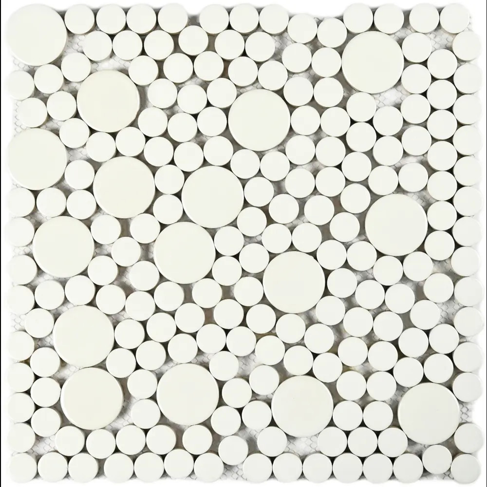 Изображение товара Декоративная мозаика Granito 30x30см белая для интерьера и бассейна