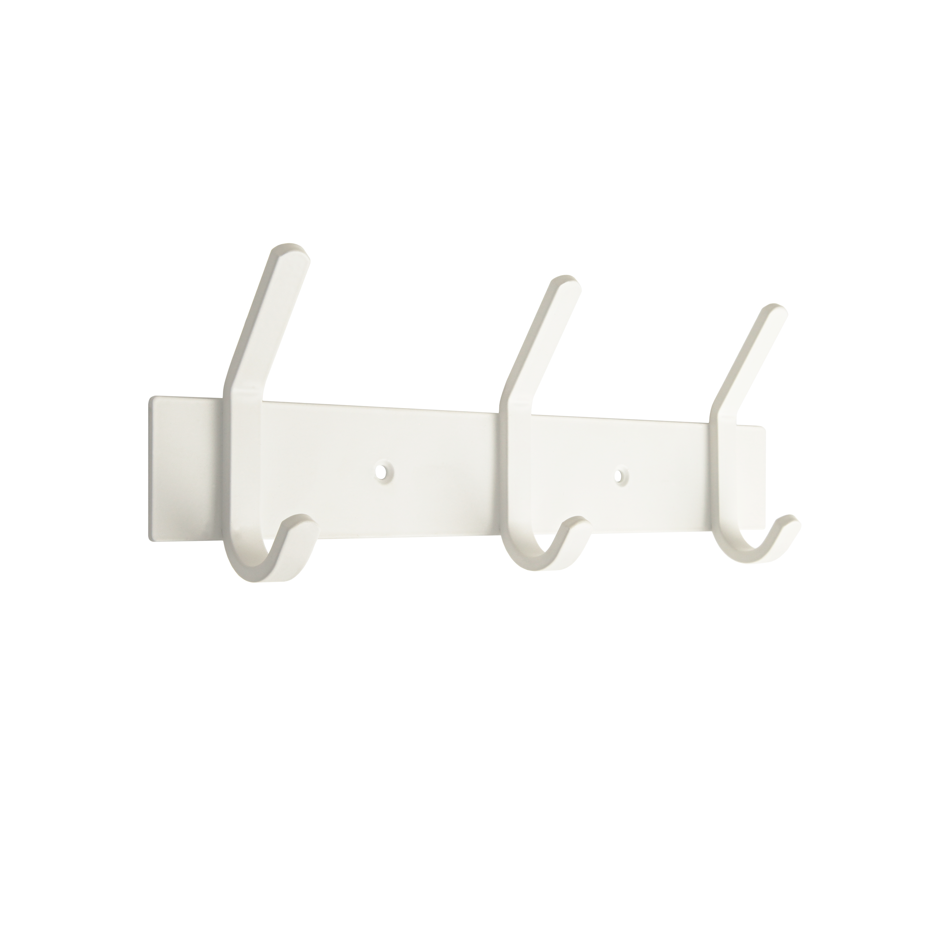 Вешалка настенная Leo 3 крючка 29x10.5 см цвет белый