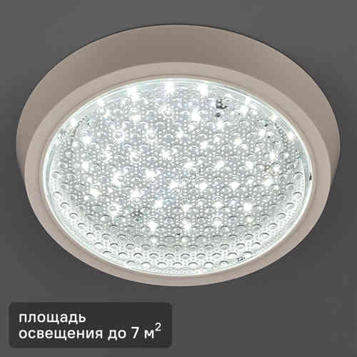 Изображение товара Светильник настенно-потолочный светодиодный Семь огней Лусон 15 Вт 1485 Лм 7 м² холодный белый свет цвет белый