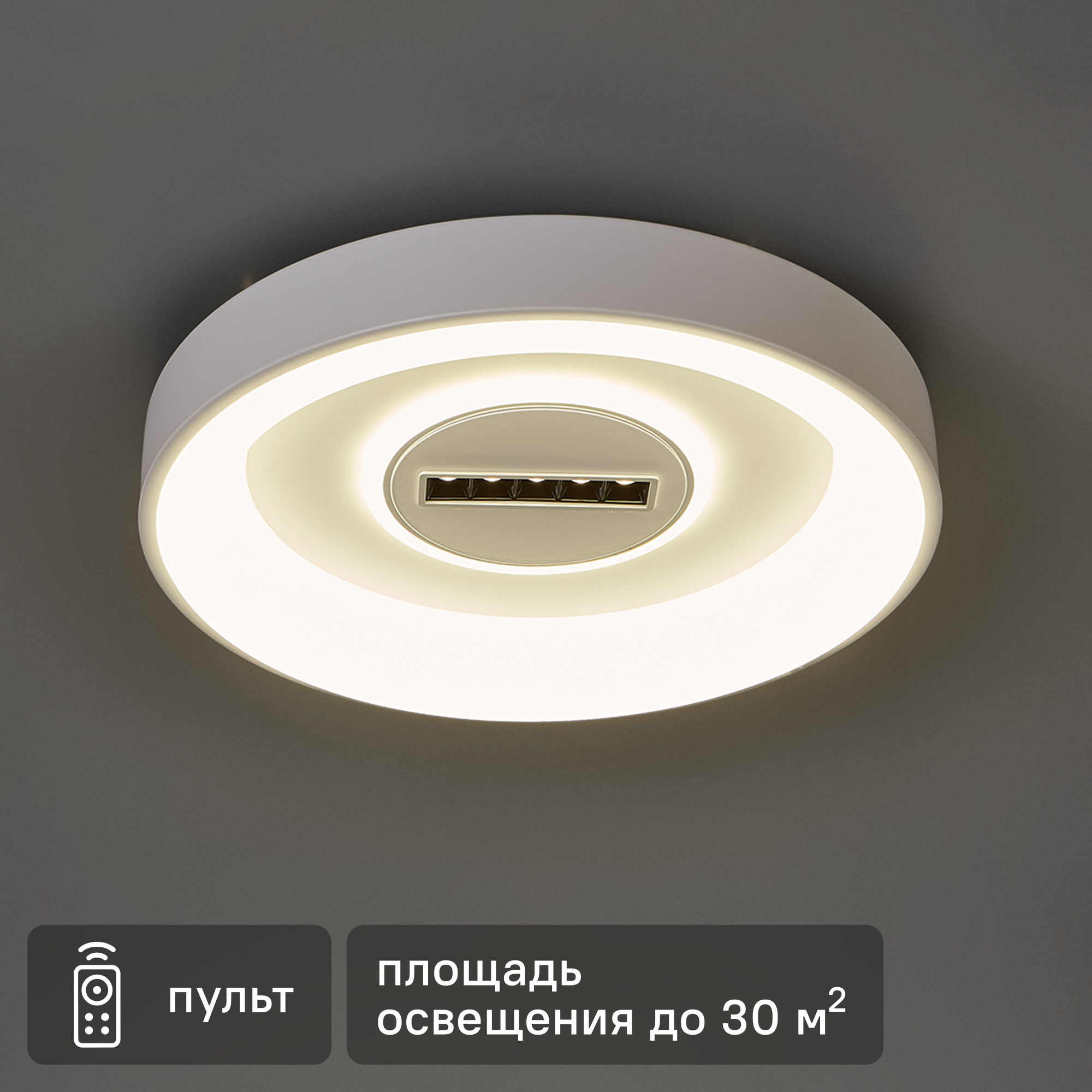 Изображение товара Люстра потолочная светодиодная Мадлен 110 Вт с пультом регулировка цвета и яркости Россия