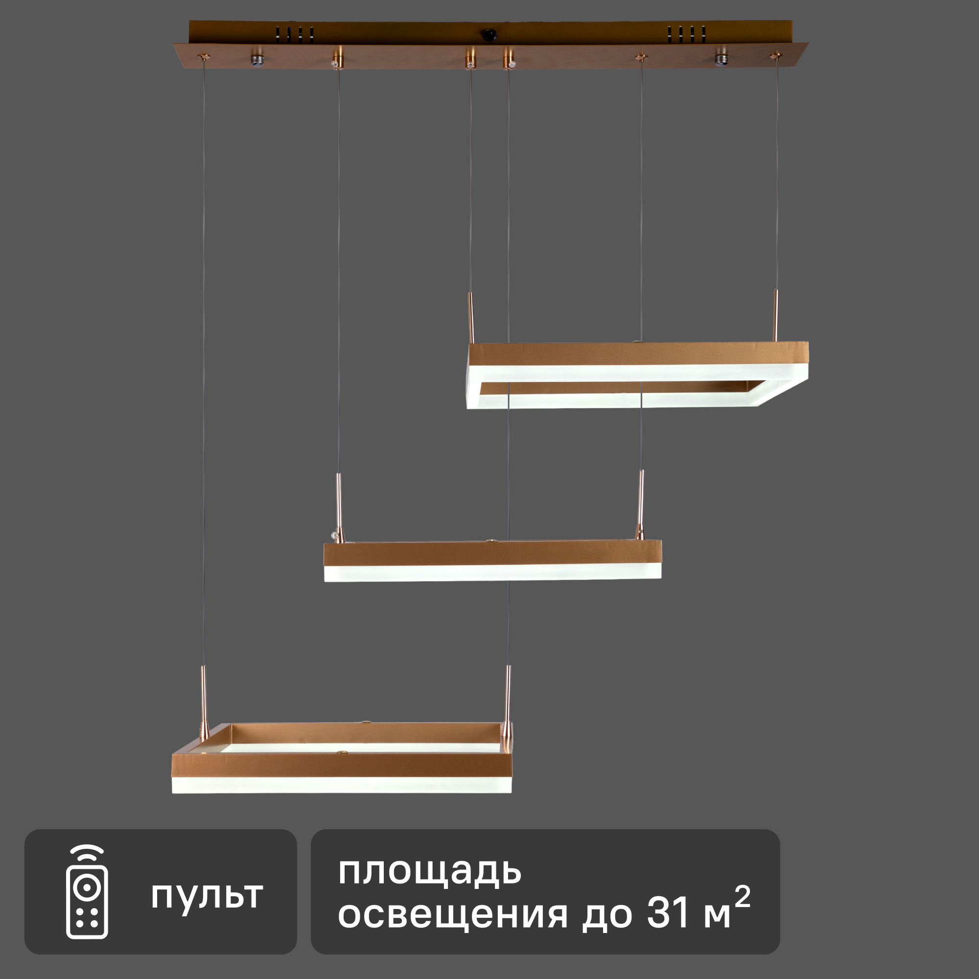 Люстра потолочная светодиодная диммируемая Ritter Rivo 52089 8 с д/у ...