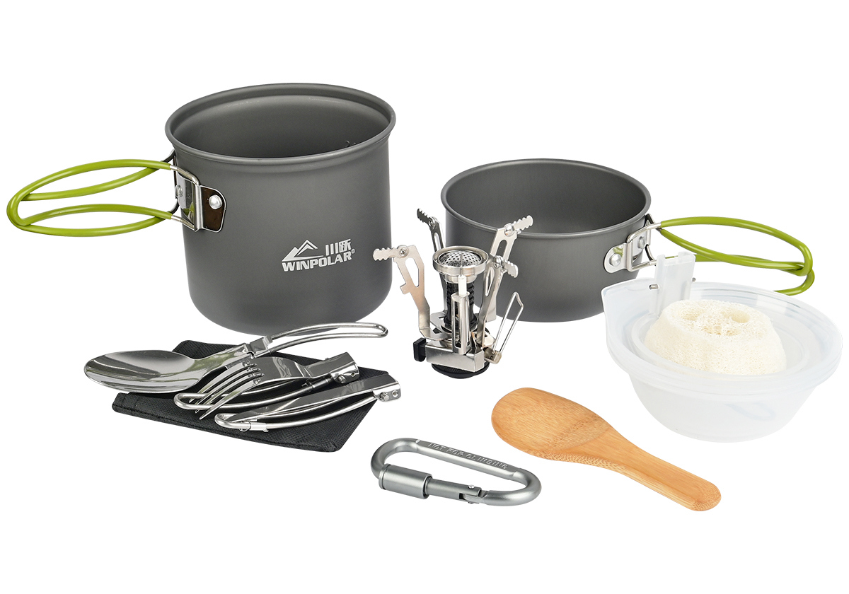 Изображение товара Компактный туристический набор посуды Kitoki М7760846 для кемпинга и активного отдыха