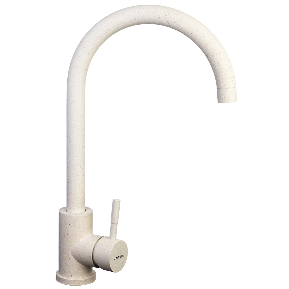 Изображение товара Кухонный смеситель Wisent W4998-3-18 белый с поворотным изливом и водосберегающим аэратором