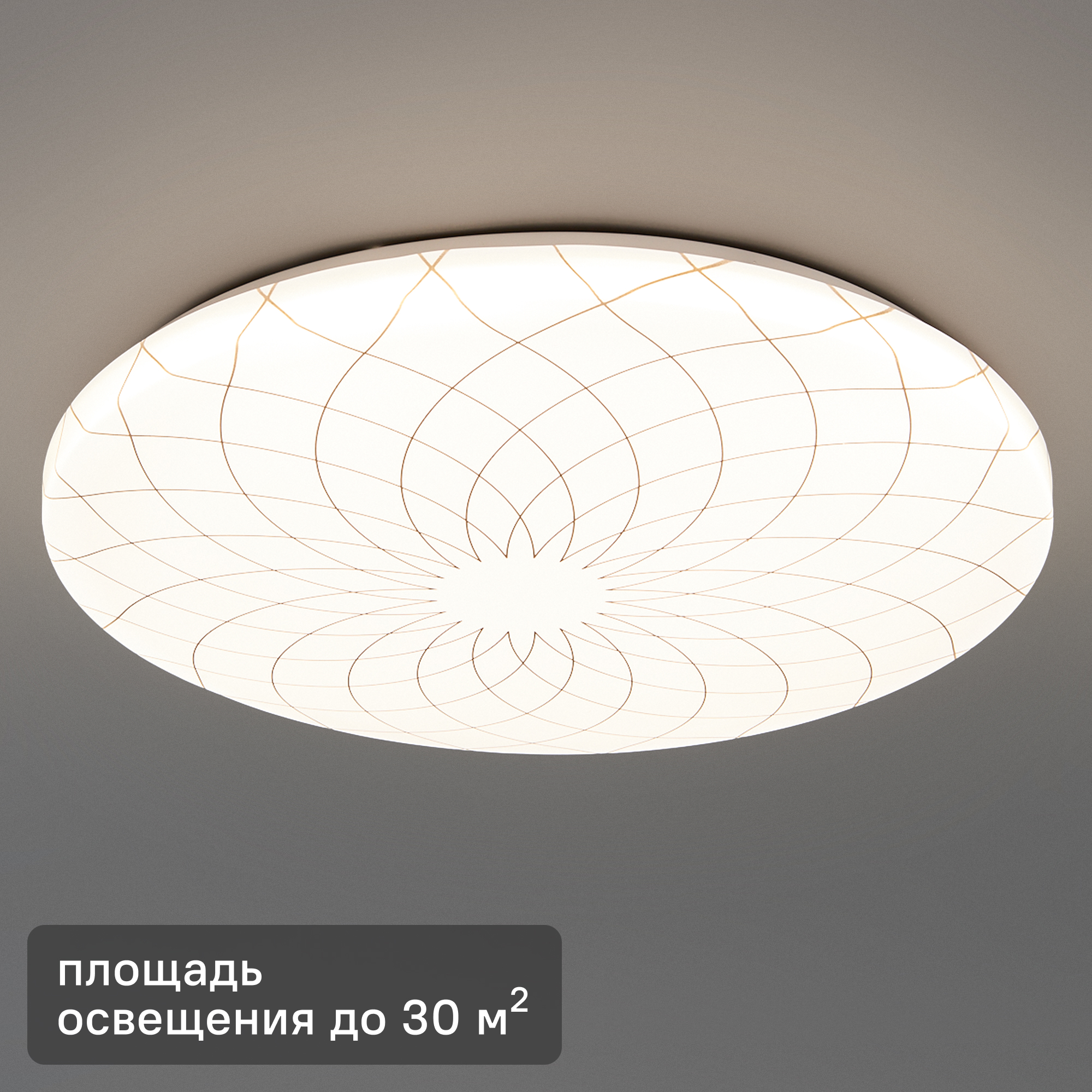 Изображение товара Настенно-потолочный светодиодный светильник Lumin Arte Fler 55 Вт 4600 Лм 4000K белый