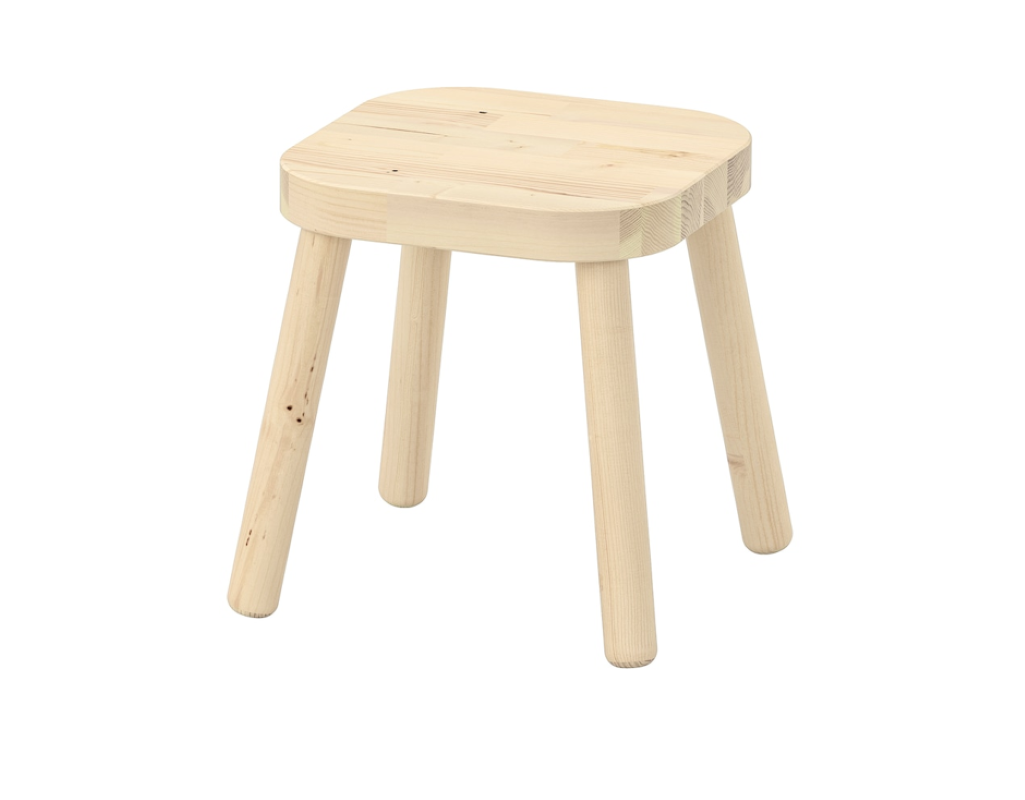 Изображение товара Детский деревянный табурет С-Пром Флисат 24x28x24 см натуральное дерево