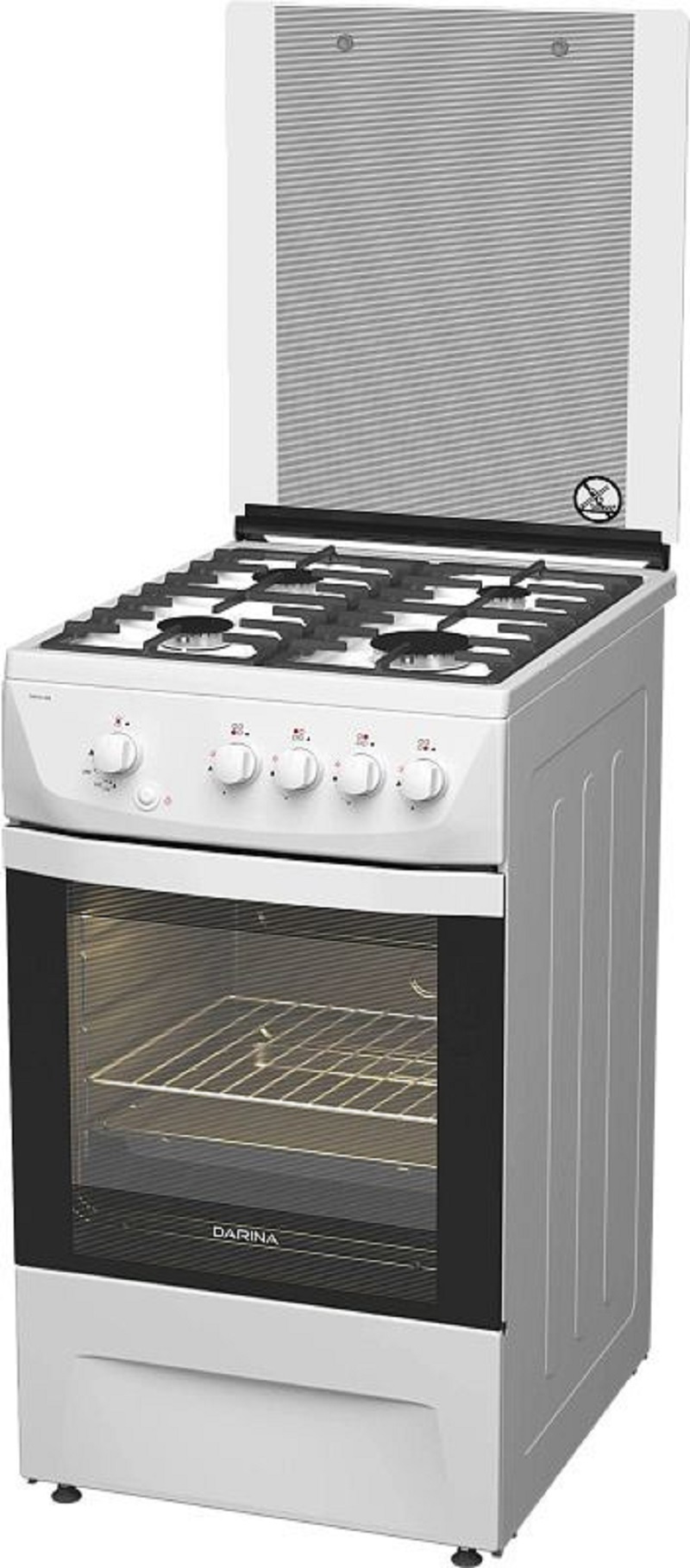Изображение товара Газовая плита Darina 1D1 GM 241 008 W 50 см 4 конфорки цвет белый