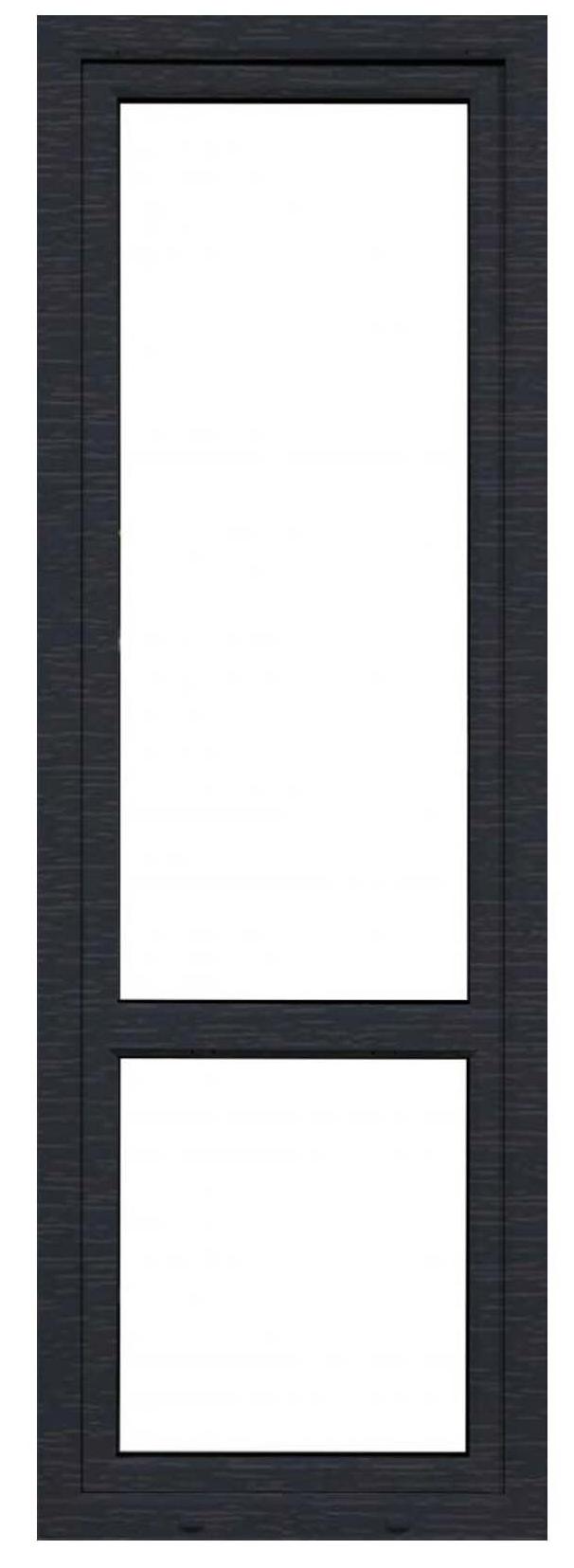 Изображение товара Дверь балконная ПВХ Veka 2130x700 мм (ВхШ) двухкамерный стеклопакет белый/серый