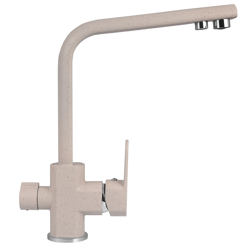 Изображение товара Смеситель для кухни с фильтром для питьевой воды Wisent Песочный W4054-3-21