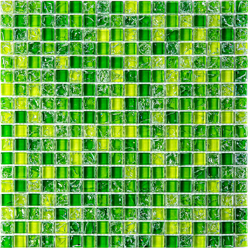Изображение товара Декоративная мозаика Granito Strike Green 30x30 см зеленая стеклянная